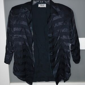 Dark Blue Button Down Shirt for Women